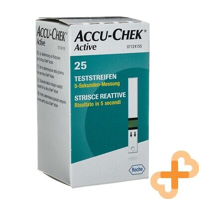 STRISCE MISURAZIONE GLICEMIA ACCU-CHEK ACTIVE STRIPS 25 PEZZI INF RETAIL