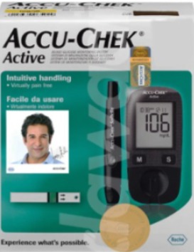 GLUCOMETRO ACCU-CHEK ACTIVE MG/DL KIT INF 1 PEZZO