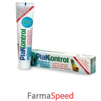 PLAKKONTROL NATURAL WHITE DENTIFRICIO 100 G