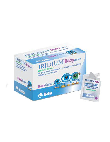 GARZA OCULARE MEDICATA IRIDIUM BABY 28 PEZZI