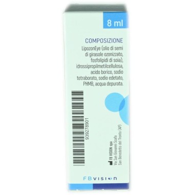 OZODROP LIPOZONEYE SOLUZIONE OFTALMICA BASE DI OLIO OZONIZZATO IN FOSFOLIPIDI 8 ML