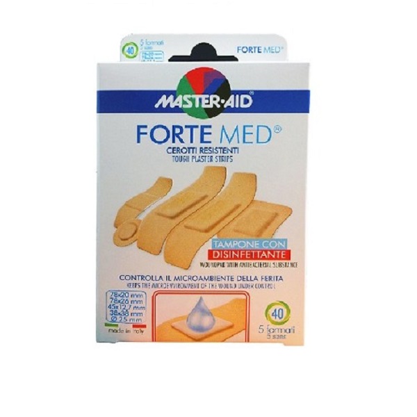 CEROTTO MASTER-AID FORTE MED 5 FORMATI 40 PEZZI