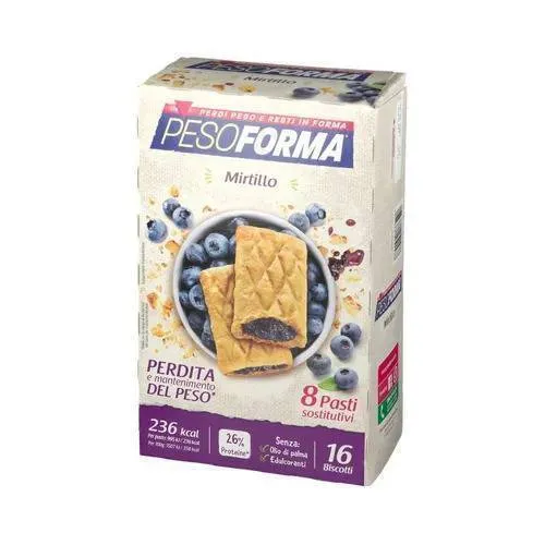 PESOFORMA BISCOTTI MIRTILLI 8 PASTI 16 BISCOTTI