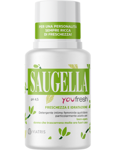 SAUGELLA YOU FRESH PH 4,5 FRESCHEZZA E IDRATAZIONE DETERGENTE INTIMO 100 ML