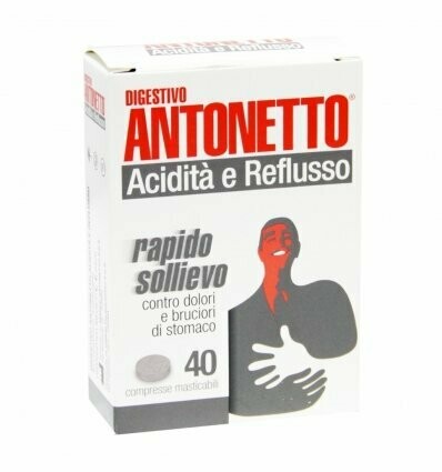 DIGESTIVO ANTONETTO ACIDITA' E REFLUSSO 40 COMPRESSE MASTICABILI