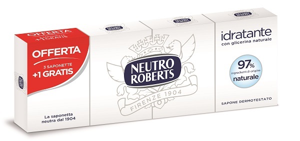 NEUTRO ROBERTS SAPONE SOLIDO 4 PEZZI 100 G