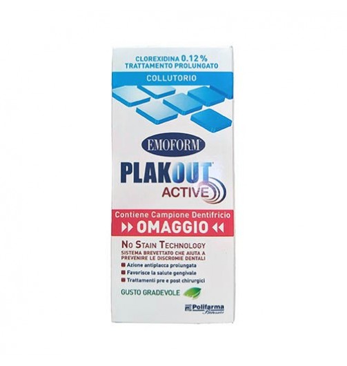 EMOFORM PLAKOUT ACTIVE 0,12 + DENTIFRICIO CAMPIONE