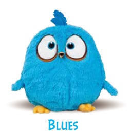 ANGRY BIRDS BLUES PELUCHE RISCALDABILE