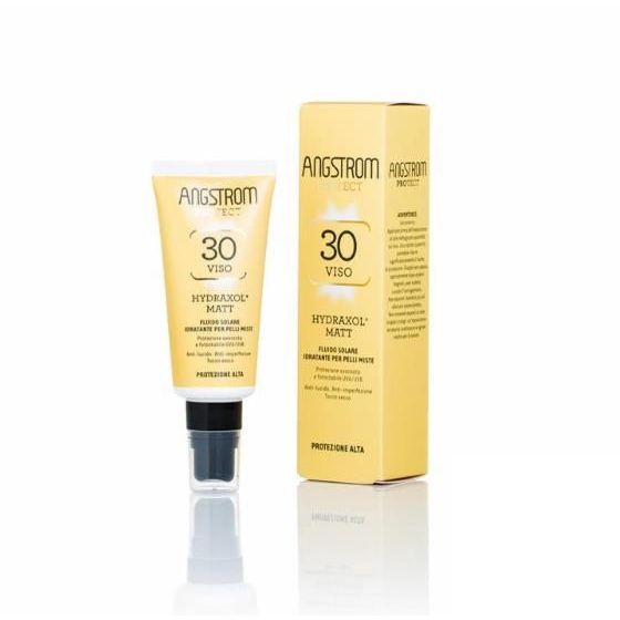 ANGSTROM PROTECT HYDRAXOL MATT FLUIDO SOLARE PROTEZIONE 30 PELLI MISTE 40 ML