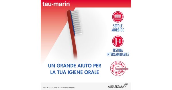 TAUMARIN MAGNUM SPAZZOLINO MORBIDO CON TESTINA INTERCAMBIABILE