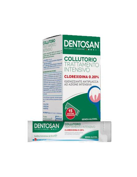 DENTOSAN COLLUTORIO MONODOSE INTENSIVO 0,20% 15 BUSTINE DA 10 ML