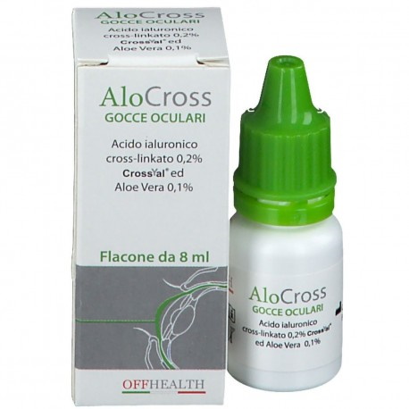 GOCCE OCULARI ALOCROSS ACIDO IALURONICO CROSS-LINKATO 0,2% E ALOE VERA 8 ML