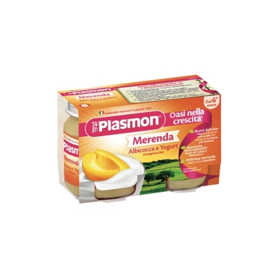 PLASMON OMOGENEIZZATO YOGURT ALBICOCCA 120 G X 2 PEZZI