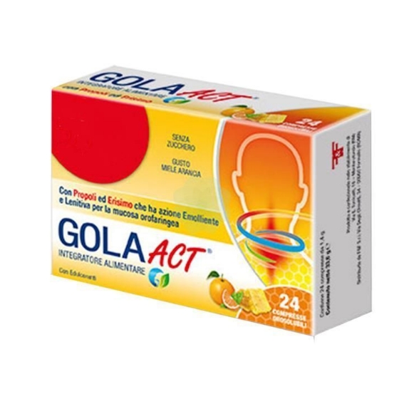 GOLA ACT MIELE ARANCIA 24 COMPRESSE OROSOLUBILI