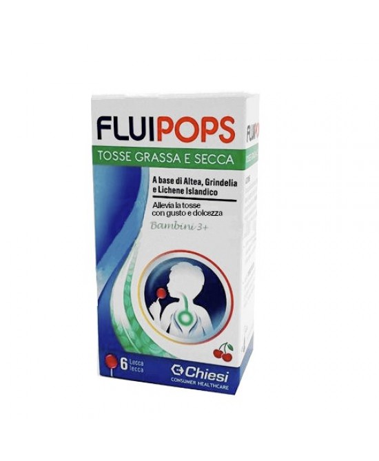 FLUIPOPS 6 LECCA LECCA GUSTO CILIEGIA PER TOSSE
