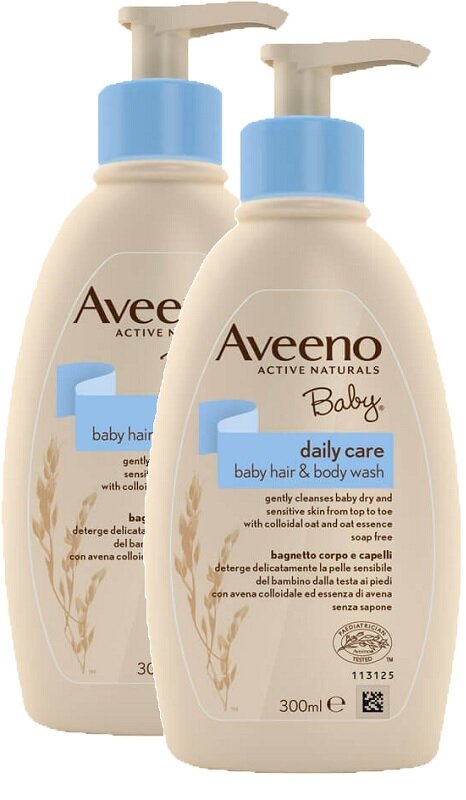 AVEENO BABY BAGNETTO TESTA PIEDI 300 ML BUNDLE