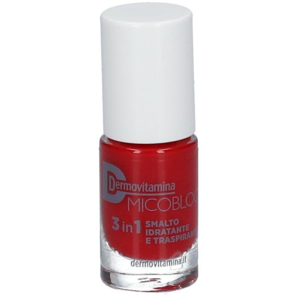 DERMOVITAMINA MICOBLOCK 3 IN 1 SMALTO IDRATANTE E TRASPIRANTE ROSSO 5 ML