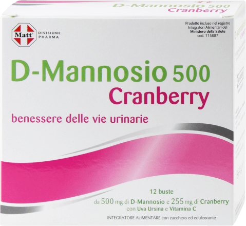 MATT DIVISIONE PHARMA D-MANNOSIO 500 CRANBERRY 12 BUSTINE