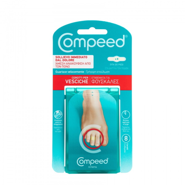 COMPEED CEROTTI PER VESCICHE DITA PIEDI 8 PEZZI CARTON