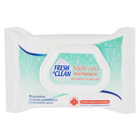 FRESH&CLEAN SALVIETTINE DISINFETTANTI 20 PEZZI