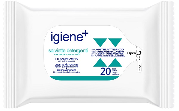 IGIENE+ SALVIETTE IGIENIZZANTI MANI 20 PEZZI