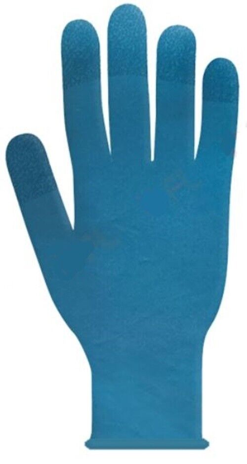 GUANTO MONOUSO DA ESAMINAZIONE IN NITRILE BLU NON STERILE AJSIA SOFT BLU SENZA POLVERE ANATOMICO AMBIDESTRO POLSINO RINFORZATO LUNGHEZZA 240 MM MISURA 7-7,5 MEDIUM