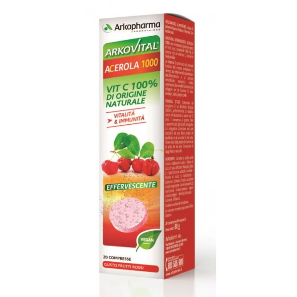 ARKOVITAL ACEROLA 1000 EFFERVESCENTE 20 COMPRESSE