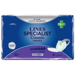 LINES SPECIALIST CLASSIC PANNOLONE MUTANDA MAXI LARGE 30 PEZZI