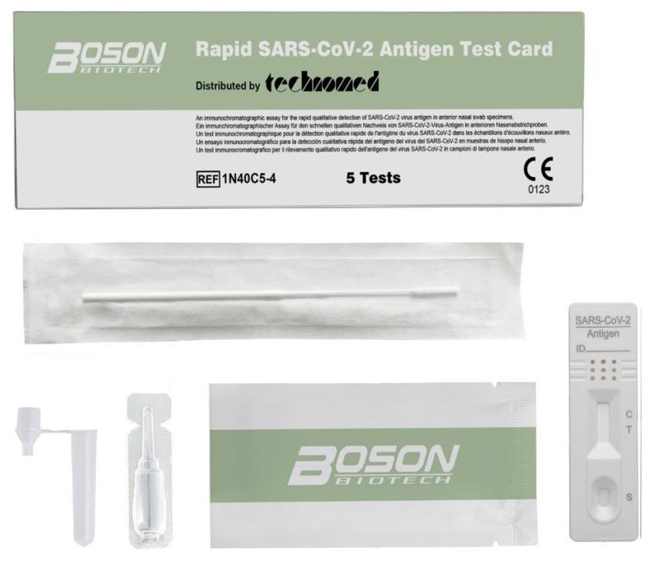 TEST ANTIGENICO RAPIDO COVID-19 AUTODIAGNOSTICO DETERMINAZIONE QUALITATIVA ANTIGENI SARS-COV-2 IN TAMPONI NASALI MEDIANTE IMMUNOCROMATOGRAFIA