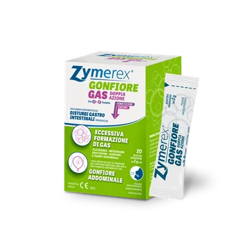 ZYMEREX GONFIORE GAS DOPPIA AZIONE CON S+E COMPLEX 20 BUSTINE MONODOSE DA 2 G