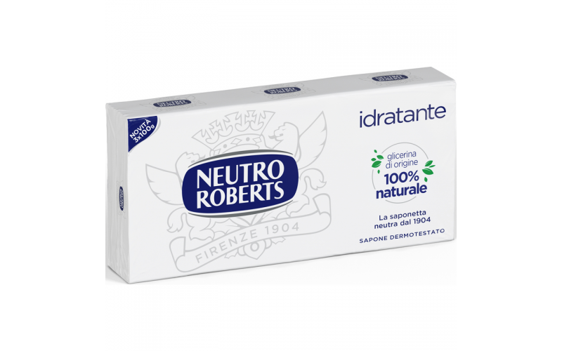 NEUTRO ROBERTS SAPONE SOLIDO TRIS 3 PEZZI DA 100 G