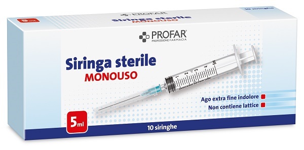 SIRINGA MONOUSO 5 ML PROFAR