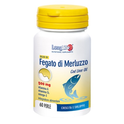 LONGLIFE OLIO FEGATO MERLUZZO 500 MG 60 PERLE