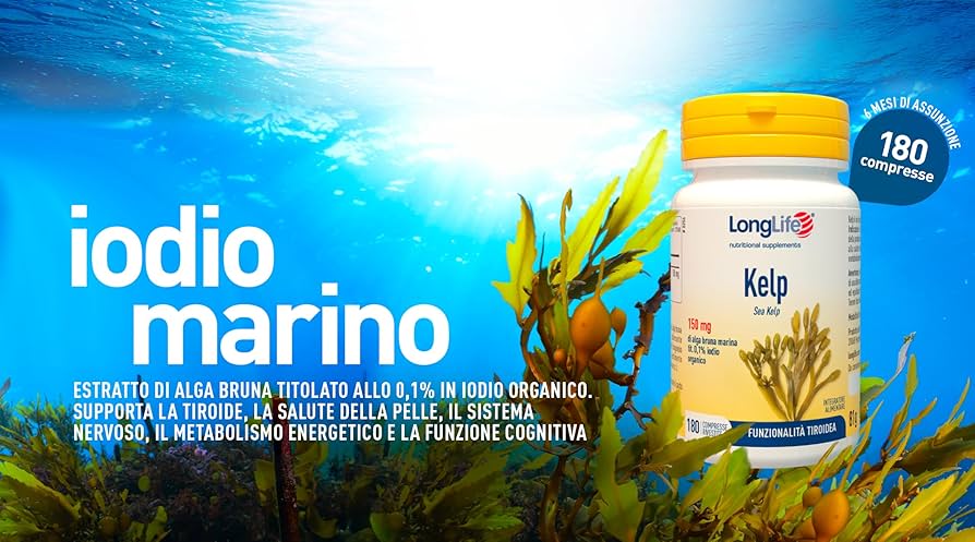 LONGLIFE KELP ALGA BRUNA 180 COMPRESSE