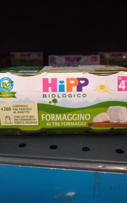 HIPP BIO OMOGENEIZZATO FORMAGGINO AI TRE FORMAGGI 2X80 G