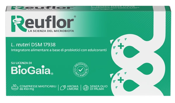REUFLOR 10 COMPRESSE MASTICABILI AROMA LIMONE
