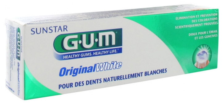 GUM ORIGINAL WHITE DENTIFRICIO 75 ML