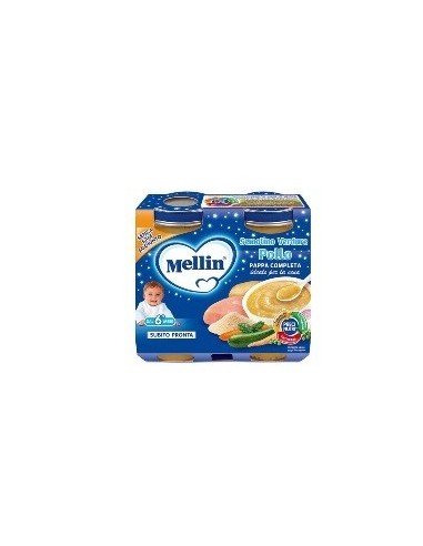 MELLIN BABY CENA COMPLETA POLLO VERDURE 2 PEZZI 200 G