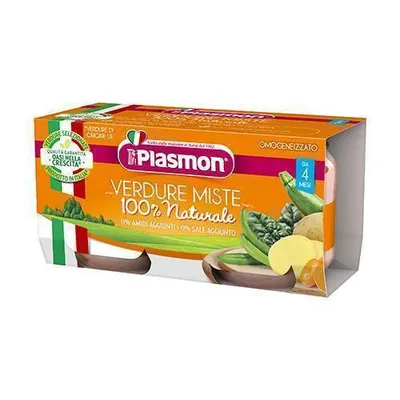 PLASMON OMOGENEIZZATO VERDURE MISTE 80 G X 2 PEZZI