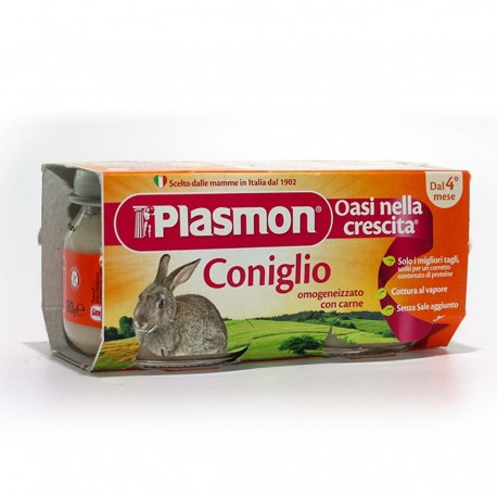 PLASMON OMOGENEIZZATO CONIGLIO 80 G X 2 PEZZI