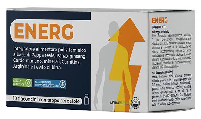 ENERG 10 FLACONCINI 10 ML CON TAPPO SERBATOIO