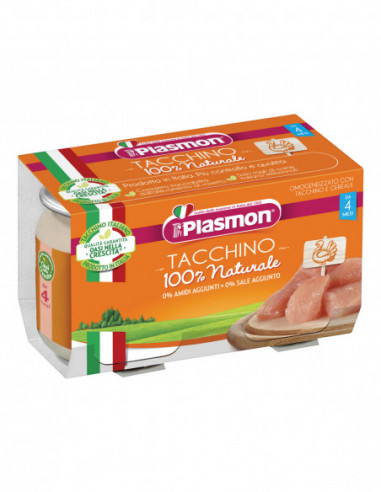 PLASMON OMOGENEIZZATO TACCHINO 120 G X 2 PEZZI