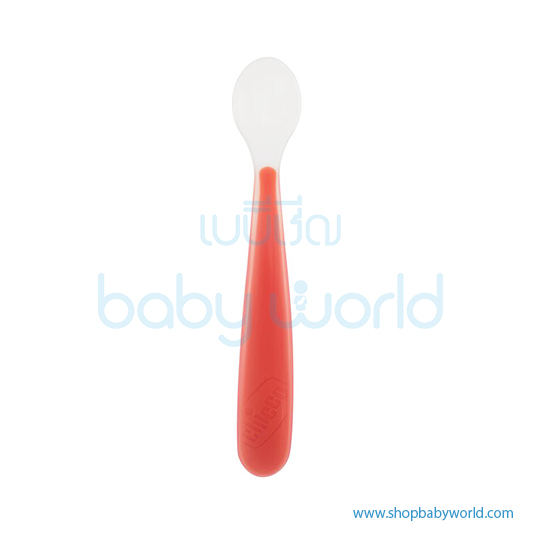 CHICCO CUCCHIAIO MORBIDO SILICONE 6M+ ROSSO UP