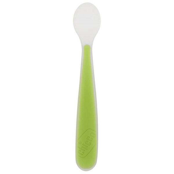 CHICCO CUCCHIAIO MORBIDO SILICONE 6M+ VERDE UP