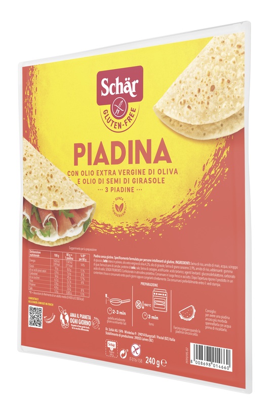 SCHAR PIADINA 3 PEZZI DA 80 G