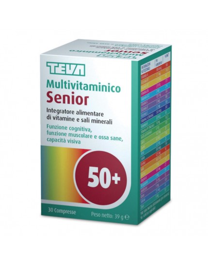 MULTIVITAMINICO SENIOR TEVA 30 COMPRESSE 39 G