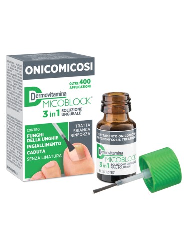 DERMOVITAMINA MICOBLOCK 3 IN 1 ONICOMICOSI SOLUZIONE UNGUEALE 7 ML