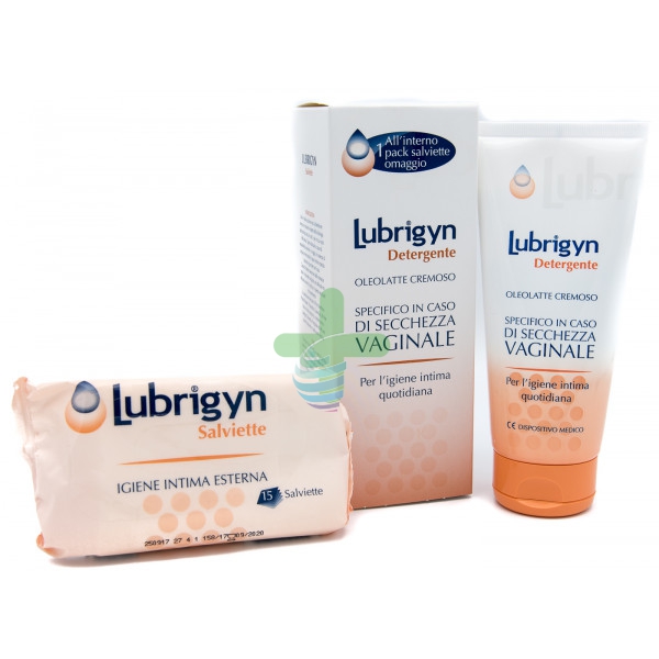 LUBRIGYN COFANETTO DETERGENTE 200 ML + 15 SALVIETTINE