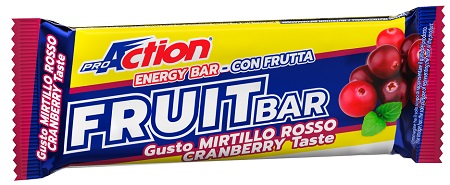 PROACTION FRUIT BAR BARRETTA ENERGETICA AL MIRTILLO ROSSO 40 G