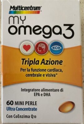 MULTICENTRUM CUORE MENTE E VISTA BOOST OMEGA 3 60 MINI PERLE